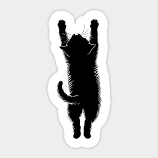 Hanging Cat Sticker